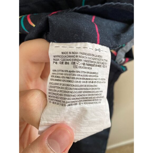 Vans Tailored Fit Mens Floral Button-Up Shirt Medium Blue collared‎ 100% cotton - Picture 5 of 7